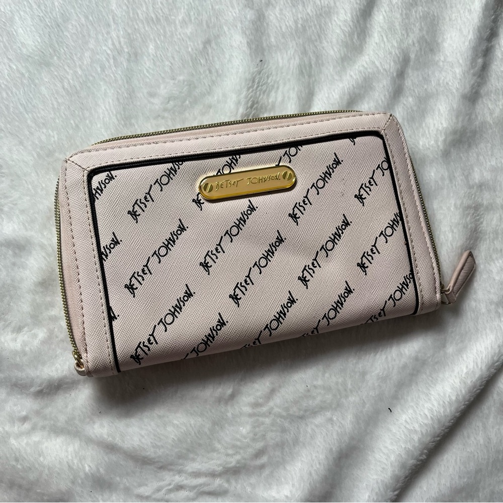 Large Betsey Johnson Pink Wallet